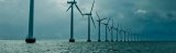Offshore wind park cloudy weather