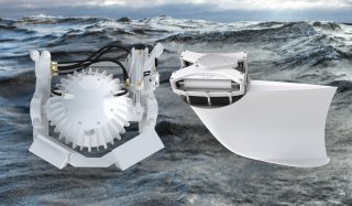 3D illustrations of two stabilizer solutions, gyro and vector fins