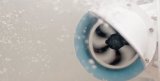Bow thruster causing bubbles under water