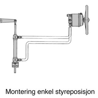 Hydraulic steering cylinder SP500