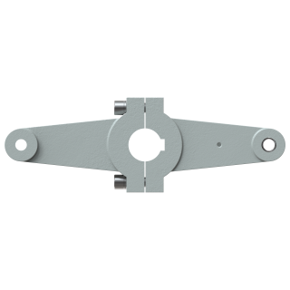 Rudder tiller arm shaft Ø60mm bolt Ø16mm, dual