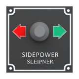 Control panel for older Side-Power bow thrusters, joystick