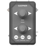 Dual thruster joystick panel, grey w/adapter plate