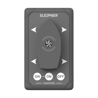 Product image of Dual Boat Switch Thruster Control Panel, Rectangular Grey Design