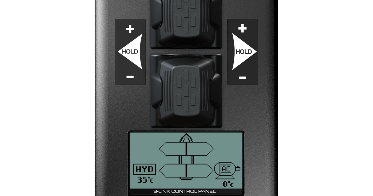Control panel for thruster, S-Link™, dual joystick, hold