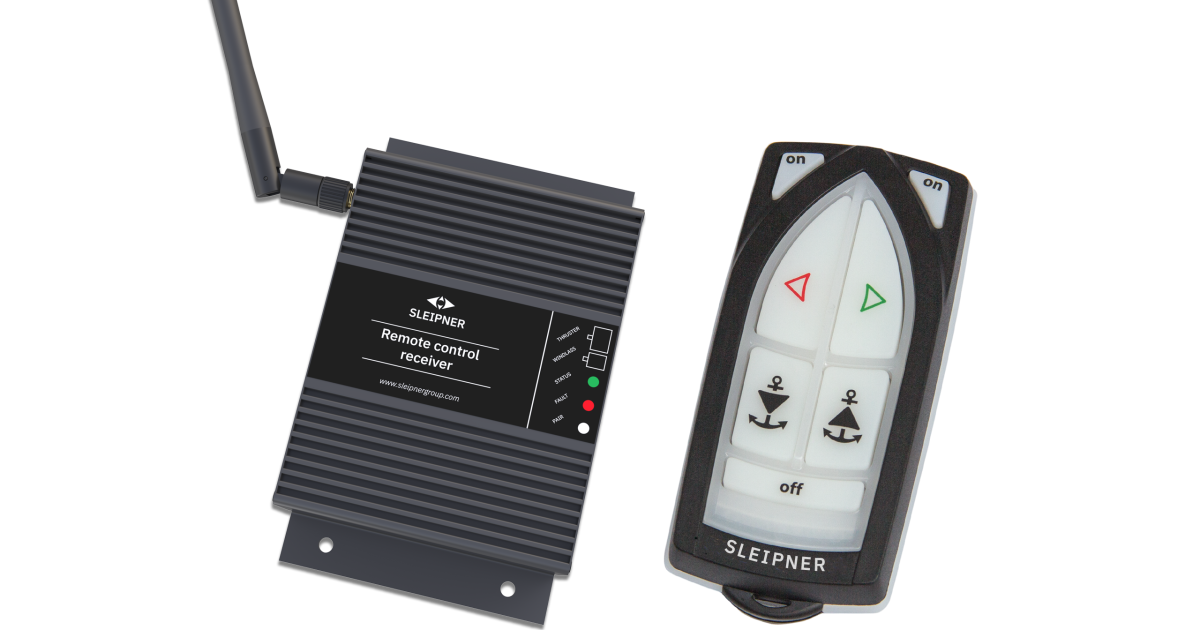 Remote control kit for thruster & windlass, 12/24V, EU - Sleipner Group