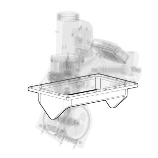 Mould in frame for Ø185mm retract thrusters