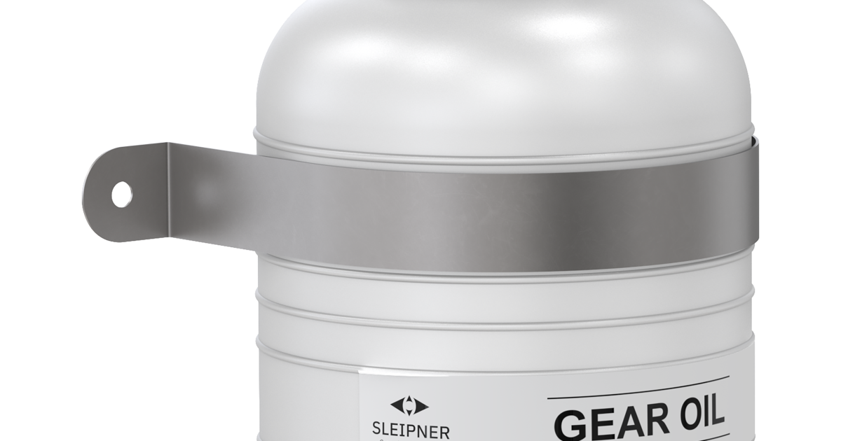 Oil container with fastening clip - Sleipner Group