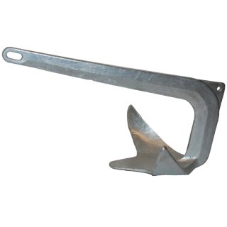 Plow anchor in galvanized steel