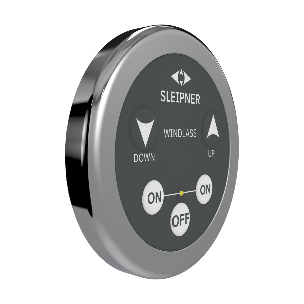 Control panel for windlass, round design, touch Sleipner Group