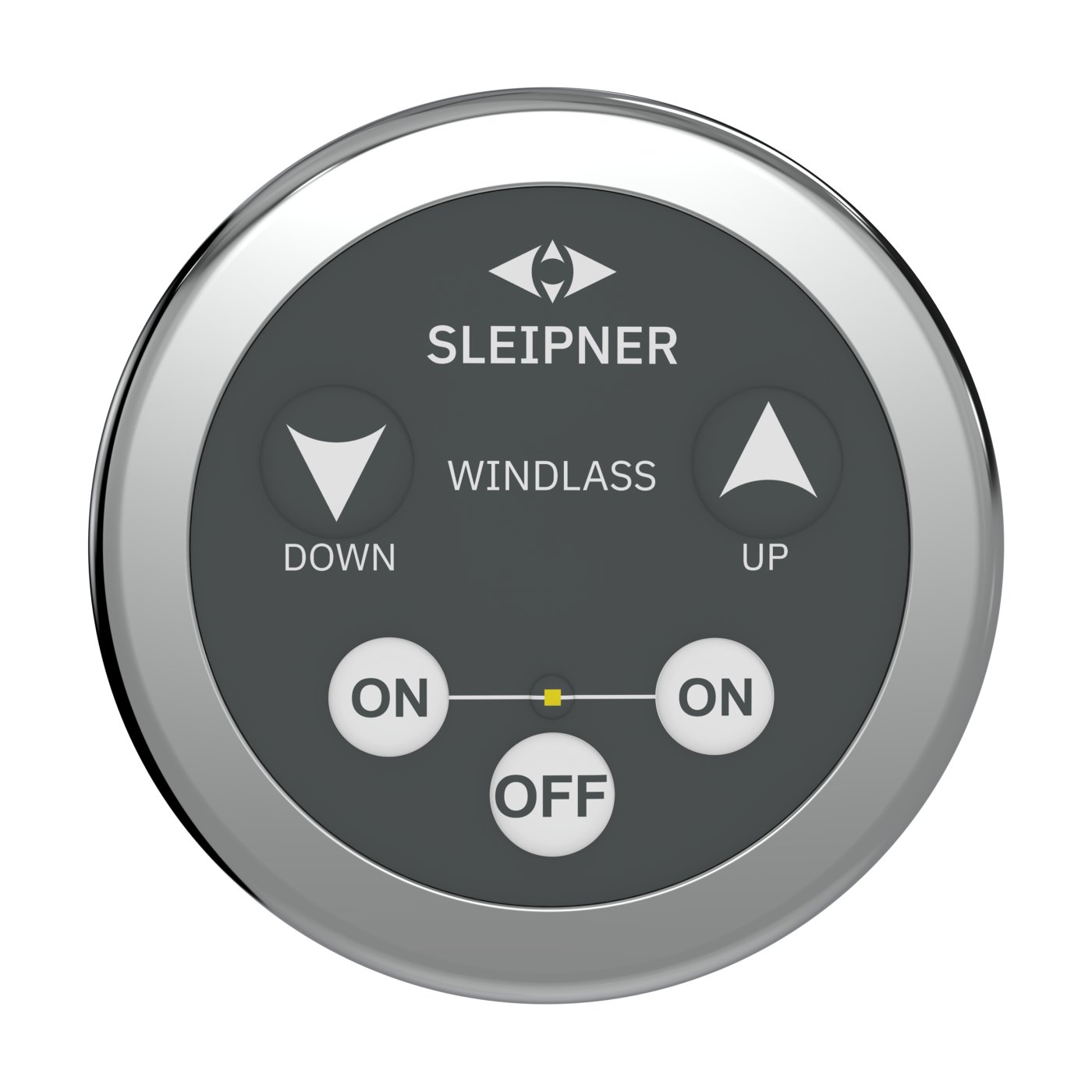 Control panel for windlass, round design, touch - Sleipner Group
