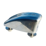 Thru-hull anchor line guide, one pulley